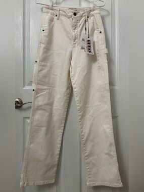 Guess Originals-Off White-Carpenter Pants-Size 27-NWT & Stickers